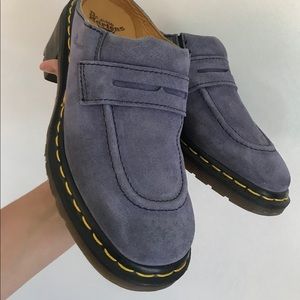 Vintage Dr. Martens 7.5 Violet Purple Suede Loafer